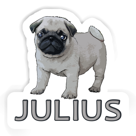 Sticker Pug Julius Notebook Image