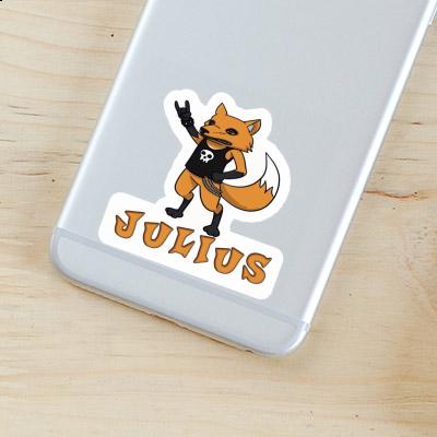 Sticker Julius Rocker Fox Notebook Image