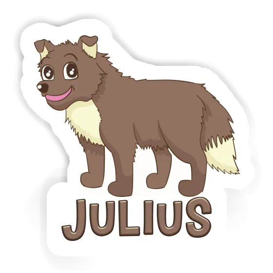 Sticker Sheepdog Julius Notebook Image