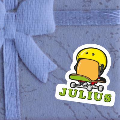 Julius Autocollant Œuf de skateboard Gift package Image