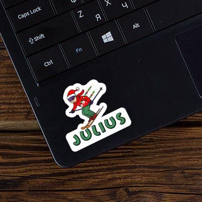 Weihnachtsskifahrer Sticker Julius Laptop Image