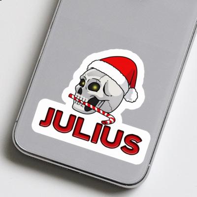 Autocollant Crâne de Noël Julius Laptop Image