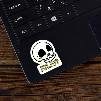 Sticker Julius Skull Notebook Image