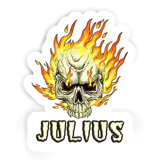 Skull Sticker Julius Notebook Image