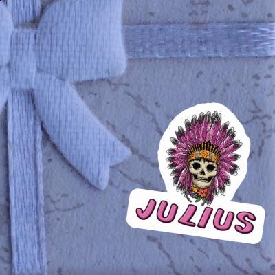 Sticker Womens Skull Julius Laptop Image