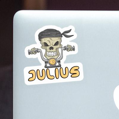 Sticker Motorcycle Rider Julius Notebook Image