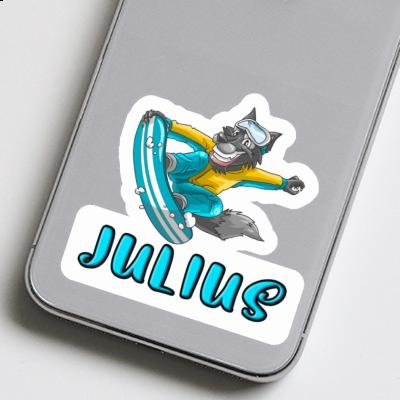 Aufkleber Julius Snowboarder Laptop Image