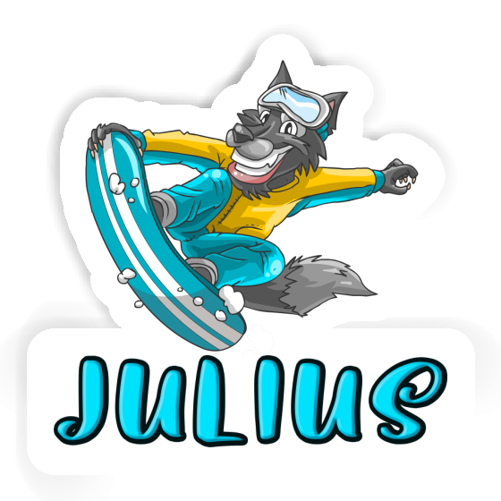 Snowboarder Sticker Julius Gift package Image