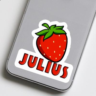 Autocollant Julius Fraise Image