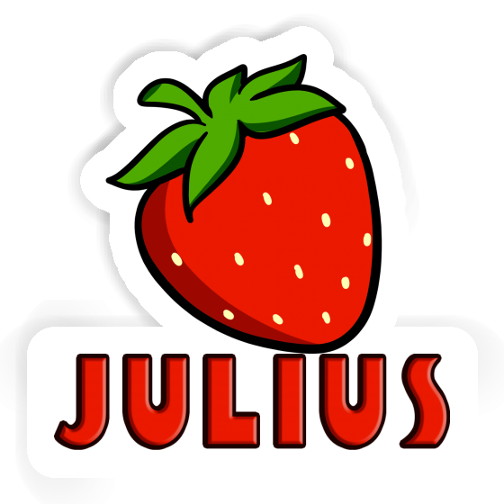 Autocollant Julius Fraise Laptop Image