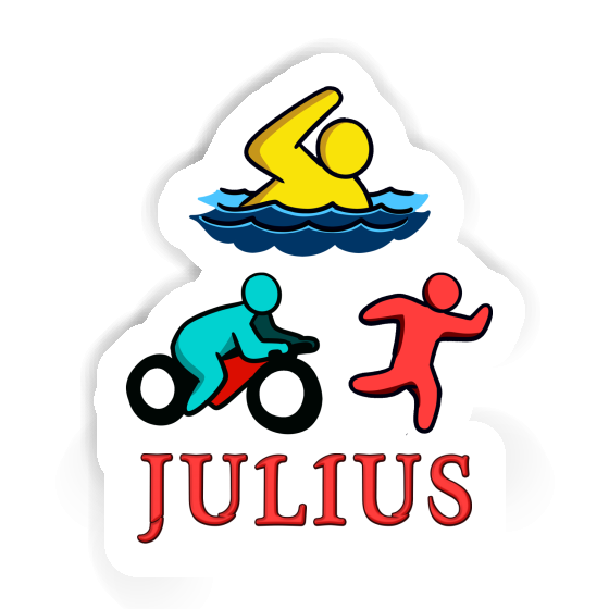 Julius Aufkleber Triathlet Laptop Image