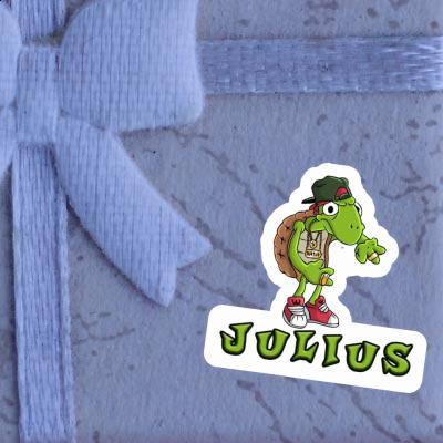 Julius Sticker Hip Hop Turtle Notebook Image