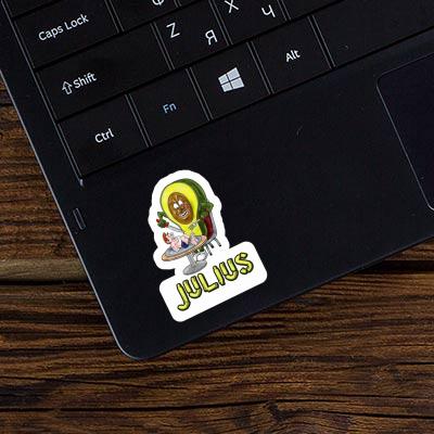 Sticker Avocado Julius Laptop Image