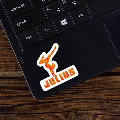 Yoga Woman Sticker Julius Laptop Image