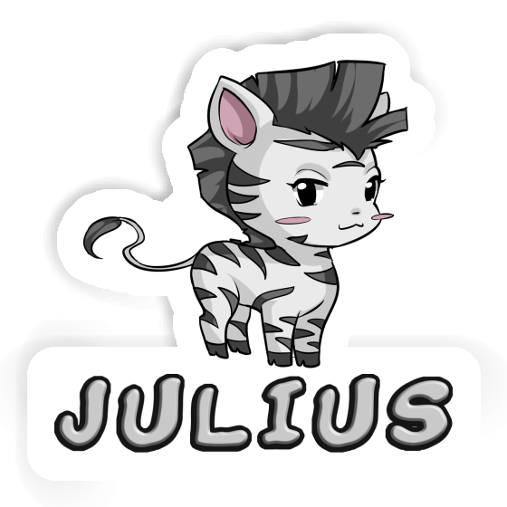 Julius Sticker Zebra Image