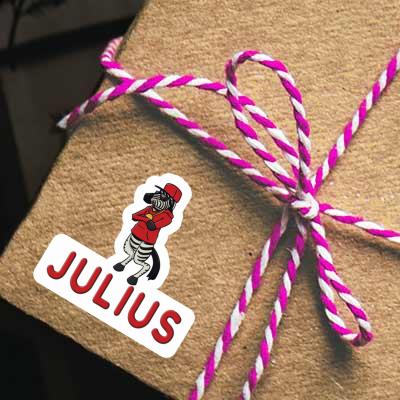 Julius Sticker Zebra Notebook Image