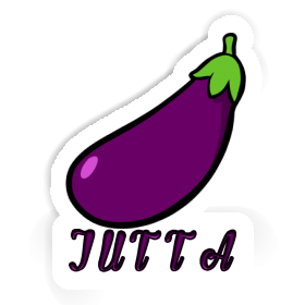 Sticker Jutta Aubergine Image