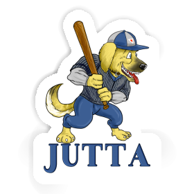 Sticker Baseball Dog Jutta Image