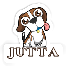 Sticker Jutta Beagle Image