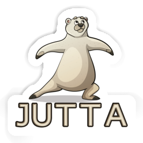 Yoga Bear Sticker Jutta Image