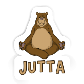 Sticker Yoga Bear Jutta Image