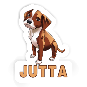 Sticker Jutta Boxer Dog Image