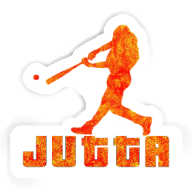 Jutta Sticker Baseball Player Image