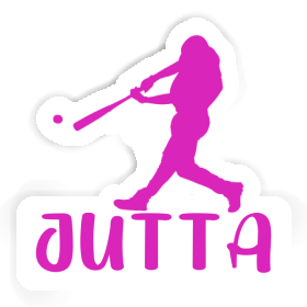 Sticker Jutta Baseball Player Image