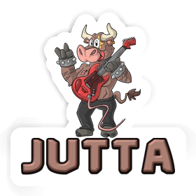 Jutta Sticker Guitarist Image