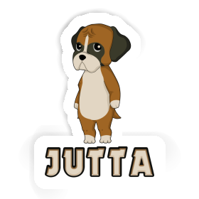 Boxer Sticker Jutta Image