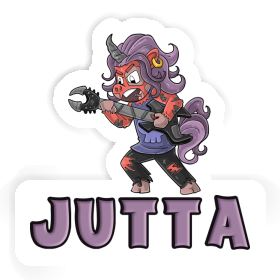 Sticker Rocking Unicorn Jutta Image