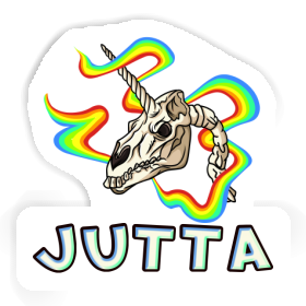 Unicorn Skull Sticker Jutta Image