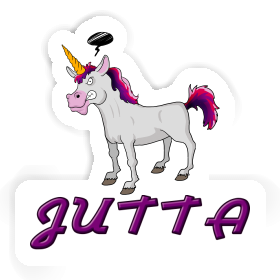 Jutta Sticker Angry Unicorn Image