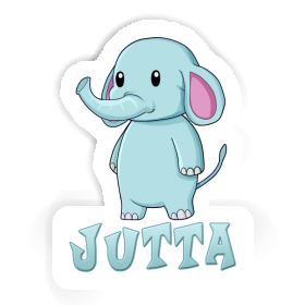 Sticker Jutta Elephant Image