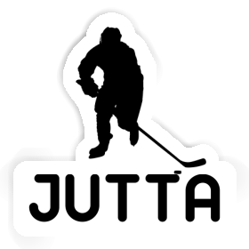 Hockey Player Sticker Jutta Image