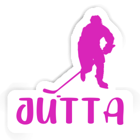 Hockey Player Sticker Jutta Image