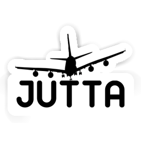 Sticker Airplane Jutta Image