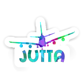 Sticker Airplane Jutta Image