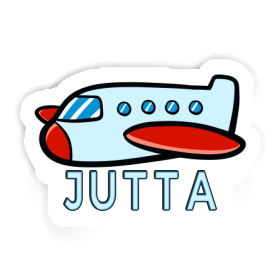 Sticker Airplane Jutta Image