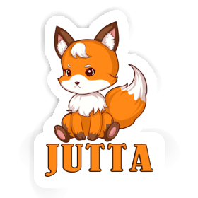 Sticker Sitting Fox Jutta Image