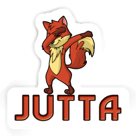 Dabbing Fox Sticker Jutta Image