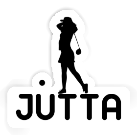 Golfer Sticker Jutta Image