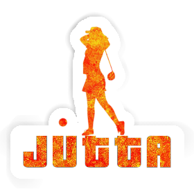 Sticker Jutta Golfer Image