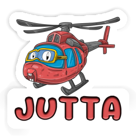 Jutta Sticker Helicopter Image