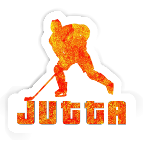 Hockey Player Sticker Jutta Image