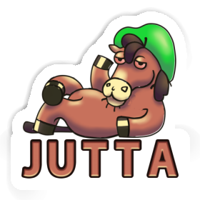 Lying horse Sticker Jutta Image