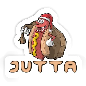 Sticker Jutta Hot Dog Image