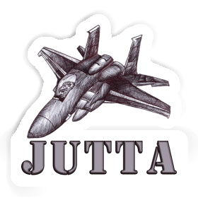 Sticker Jutta Airplane Image