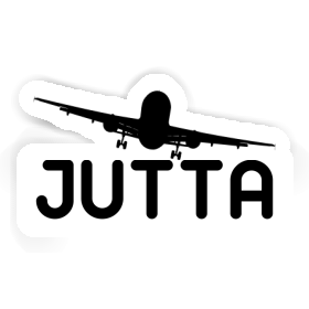 Sticker Jutta Airplane Image