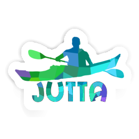 Sticker Kayaker Jutta Image